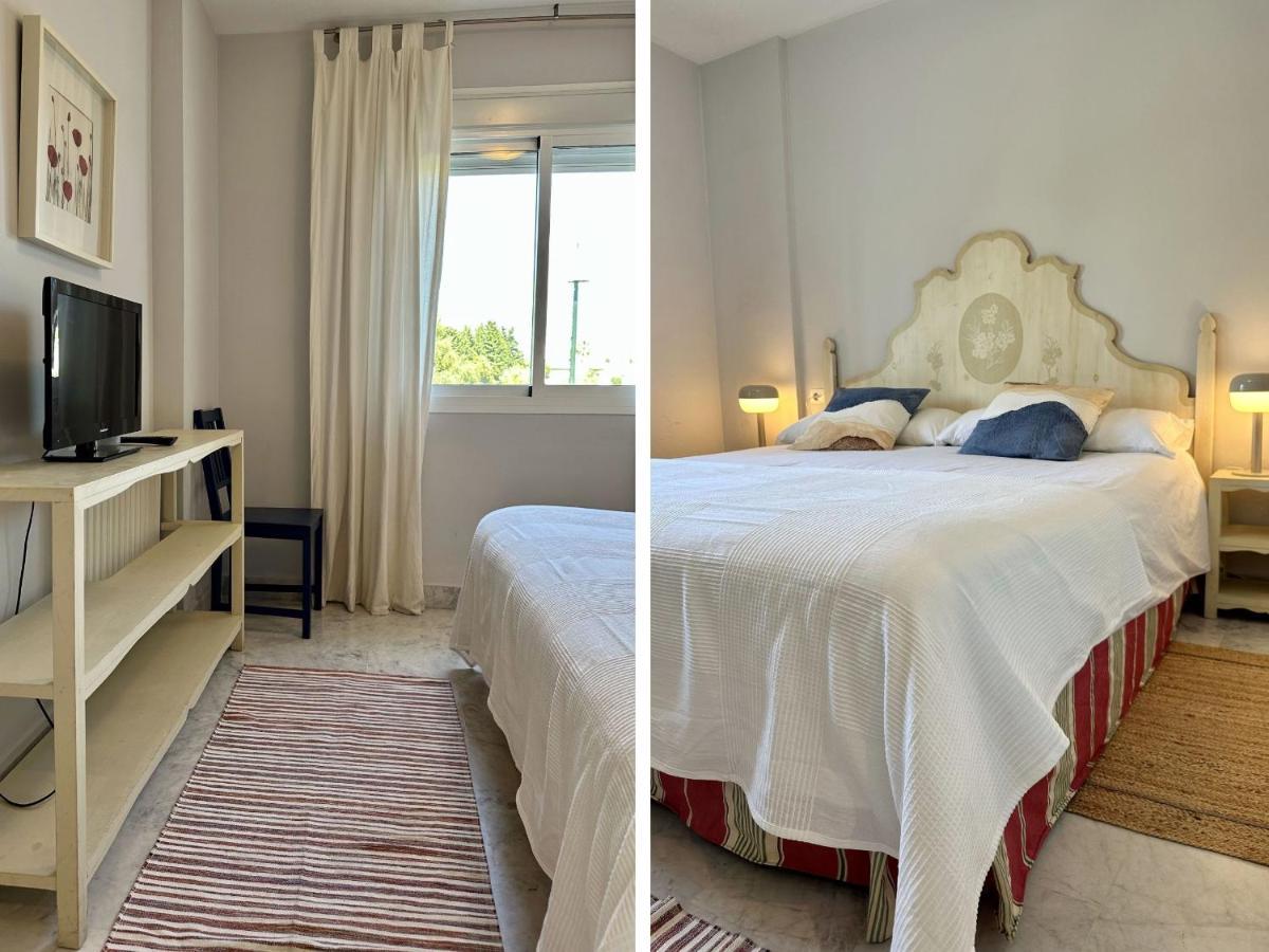 Blue House In Guadalmina Baja, With A Large Terrace Overlooking The Golf Appartement